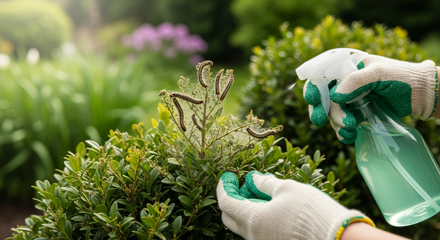 Jak ekologicznie zwalczyć i pozbyć się ćmy bukszpanowej?
